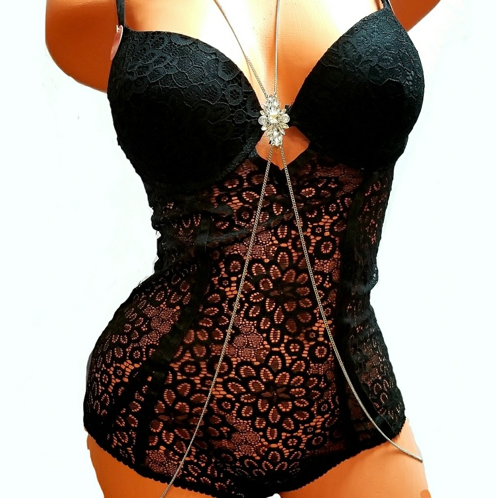 Sexy Teddy Bodysuit padded cups